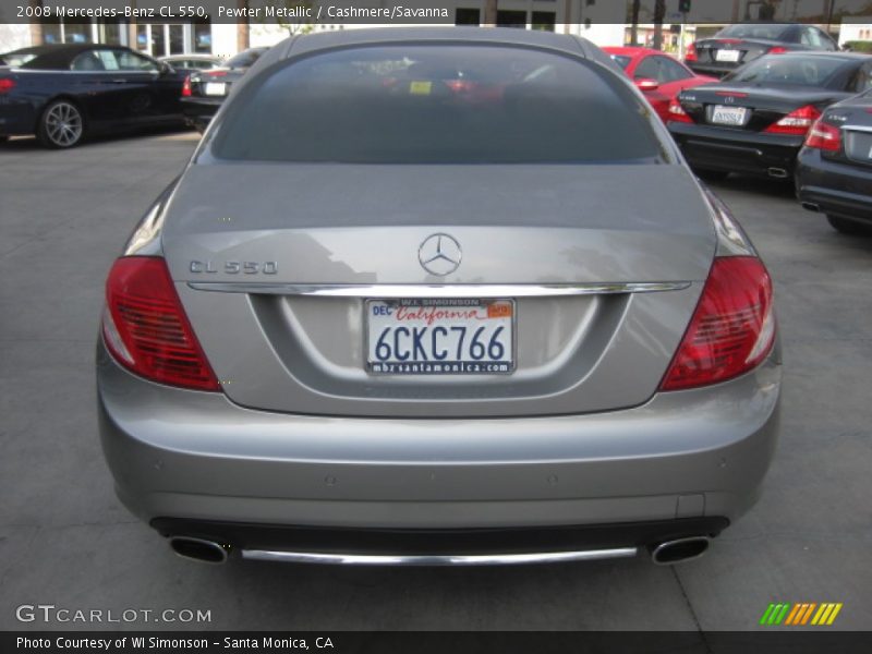 Pewter Metallic / Cashmere/Savanna 2008 Mercedes-Benz CL 550