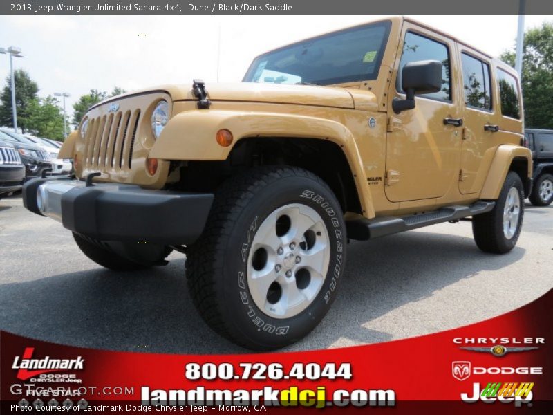 Dune / Black/Dark Saddle 2013 Jeep Wrangler Unlimited Sahara 4x4