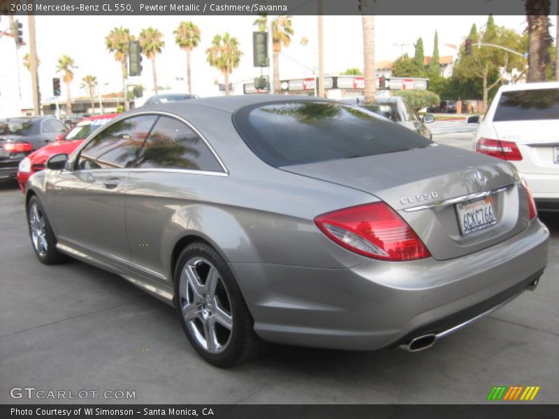 Pewter Metallic / Cashmere/Savanna 2008 Mercedes-Benz CL 550