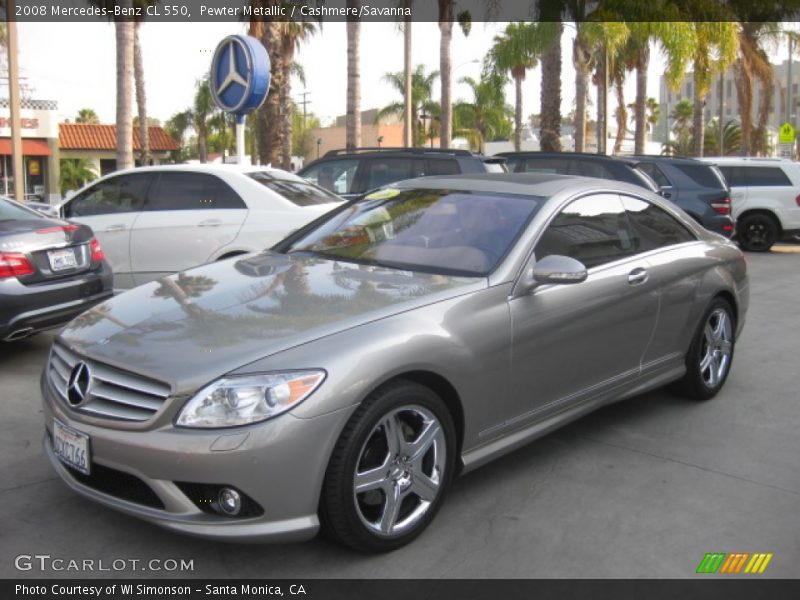 Pewter Metallic / Cashmere/Savanna 2008 Mercedes-Benz CL 550