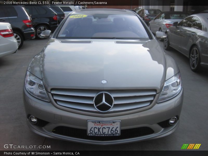 Pewter Metallic / Cashmere/Savanna 2008 Mercedes-Benz CL 550