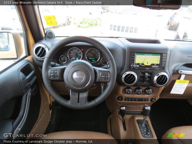 Dune / Black/Dark Saddle 2013 Jeep Wrangler Unlimited Sahara 4x4