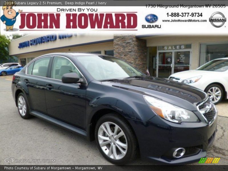 Deep Indigo Pearl / Ivory 2014 Subaru Legacy 2.5i Premium