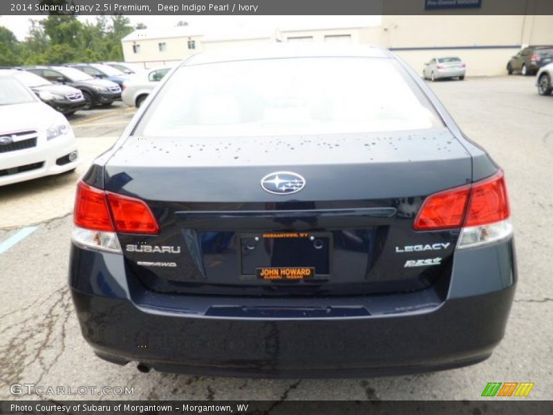 Deep Indigo Pearl / Ivory 2014 Subaru Legacy 2.5i Premium