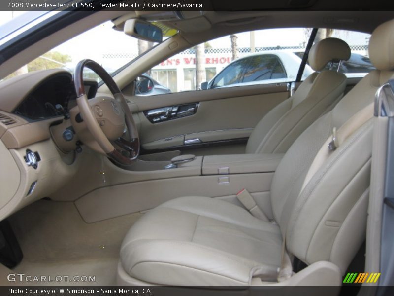 Pewter Metallic / Cashmere/Savanna 2008 Mercedes-Benz CL 550