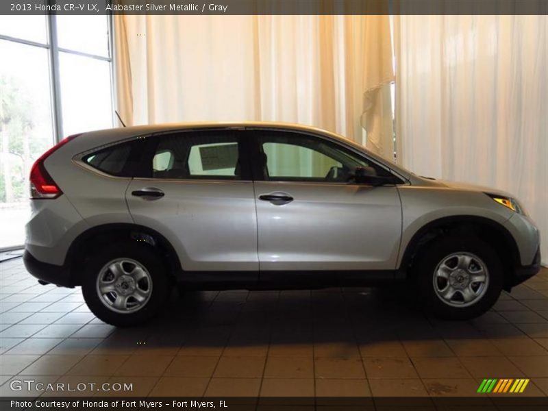 Alabaster Silver Metallic / Gray 2013 Honda CR-V LX