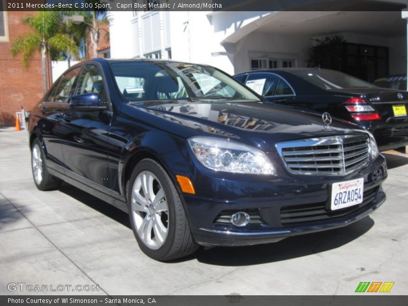 Capri Blue Metallic / Almond/Mocha 2011 Mercedes-Benz C 300 Sport