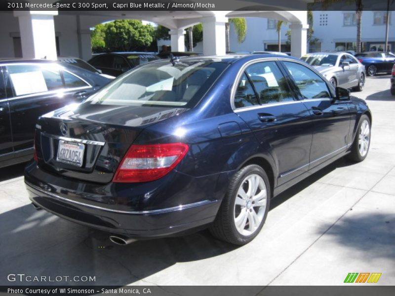Capri Blue Metallic / Almond/Mocha 2011 Mercedes-Benz C 300 Sport