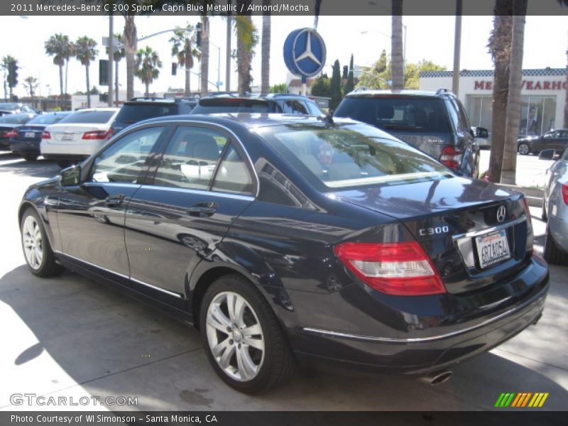 Capri Blue Metallic / Almond/Mocha 2011 Mercedes-Benz C 300 Sport