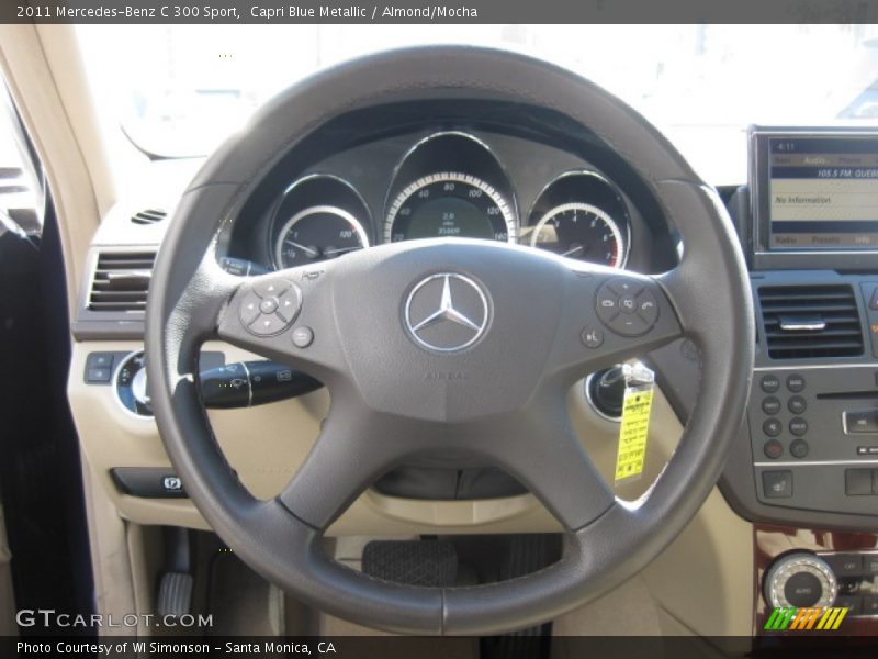 Capri Blue Metallic / Almond/Mocha 2011 Mercedes-Benz C 300 Sport