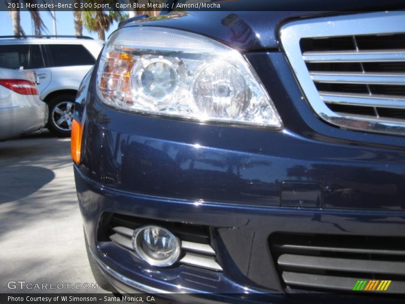 Capri Blue Metallic / Almond/Mocha 2011 Mercedes-Benz C 300 Sport