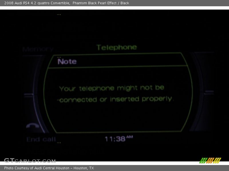 Phantom Black Pearl Effect / Black 2008 Audi RS4 4.2 quattro Convertible