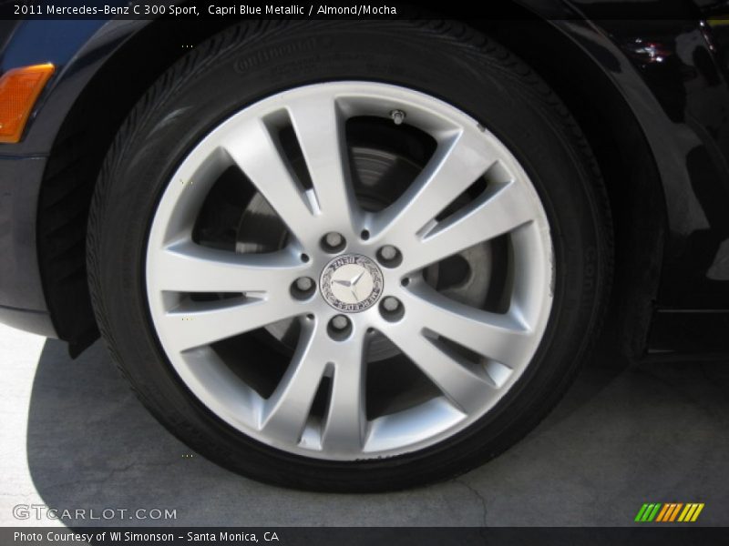 Capri Blue Metallic / Almond/Mocha 2011 Mercedes-Benz C 300 Sport
