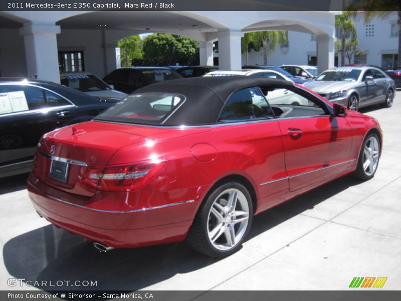 Mars Red / Black 2011 Mercedes-Benz E 350 Cabriolet