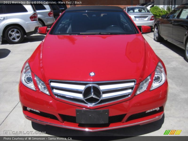 Mars Red / Black 2011 Mercedes-Benz E 350 Cabriolet
