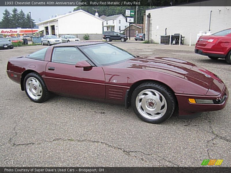 Ruby Red Metallic / Ruby Red 1993 Chevrolet Corvette 40th Anniversary Coupe