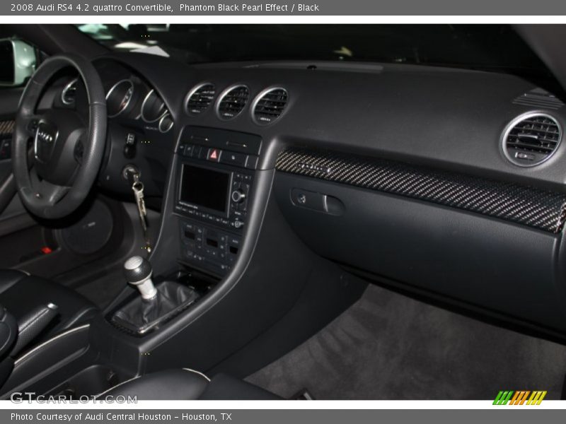Phantom Black Pearl Effect / Black 2008 Audi RS4 4.2 quattro Convertible