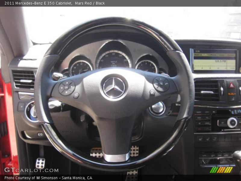 Mars Red / Black 2011 Mercedes-Benz E 350 Cabriolet
