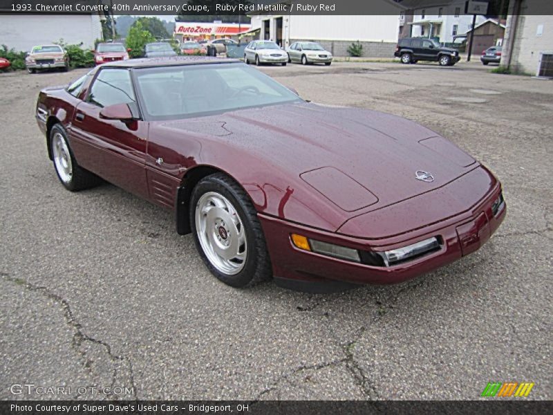 Ruby Red Metallic / Ruby Red 1993 Chevrolet Corvette 40th Anniversary Coupe