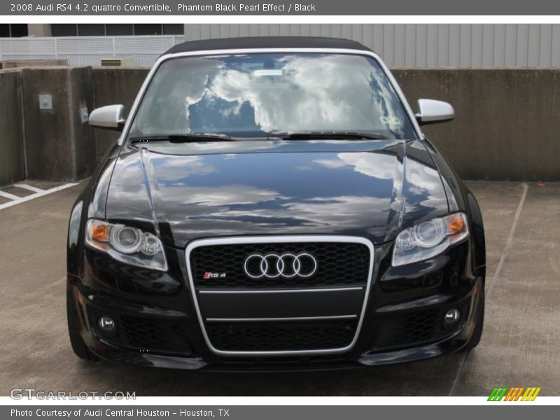 Phantom Black Pearl Effect / Black 2008 Audi RS4 4.2 quattro Convertible