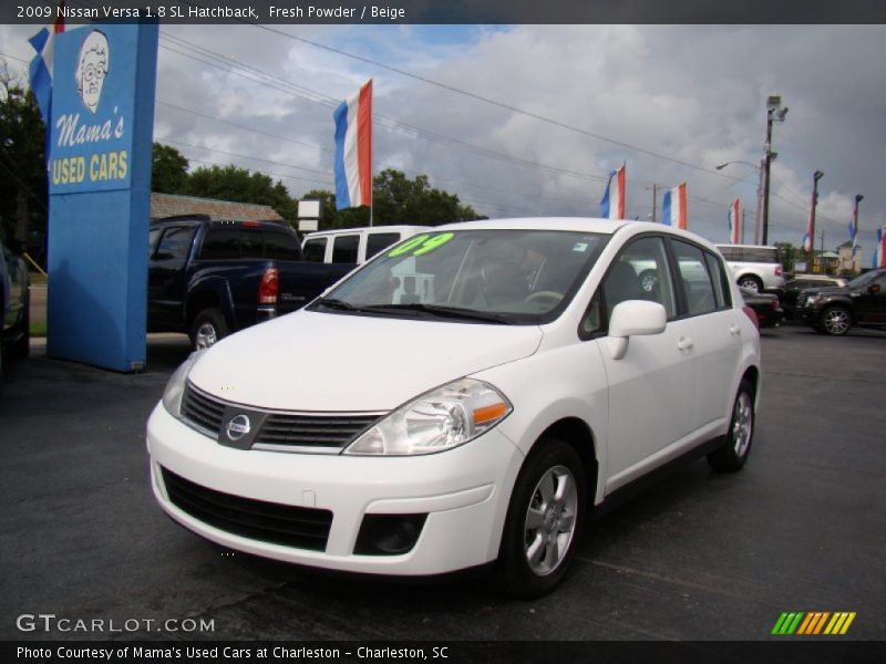 Fresh Powder / Beige 2009 Nissan Versa 1.8 SL Hatchback