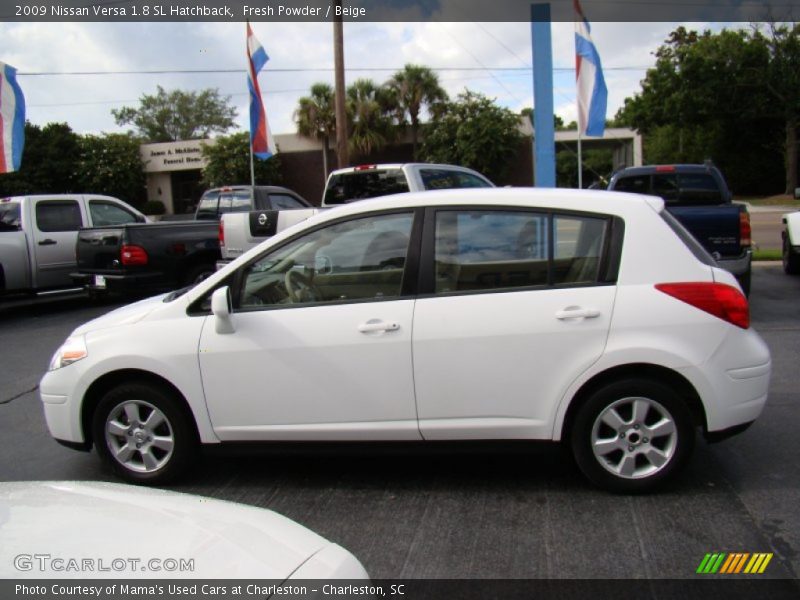 Fresh Powder / Beige 2009 Nissan Versa 1.8 SL Hatchback
