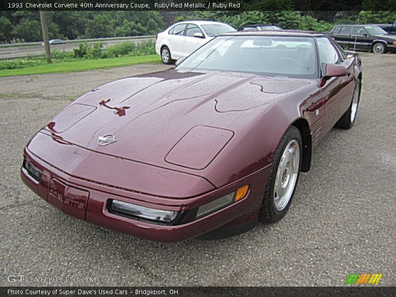 Ruby Red Metallic / Ruby Red 1993 Chevrolet Corvette 40th Anniversary Coupe