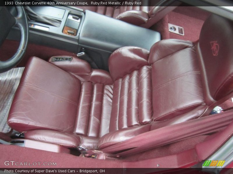 Front Seat of 1993 Corvette 40th Anniversary Coupe