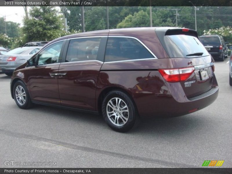 Dark Cherry Pearl / Gray 2013 Honda Odyssey EX