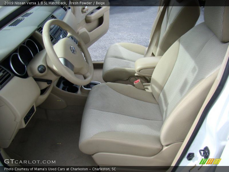 Fresh Powder / Beige 2009 Nissan Versa 1.8 SL Hatchback