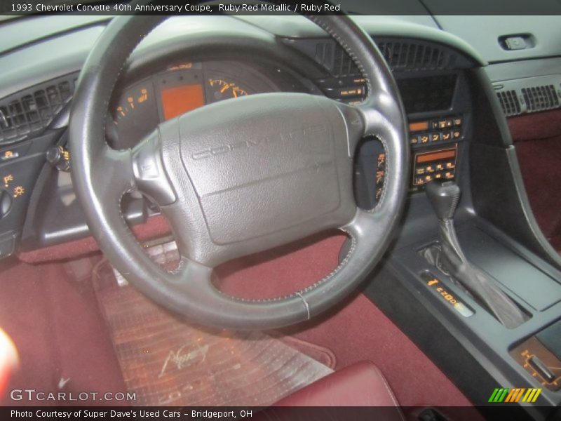 Ruby Red Metallic / Ruby Red 1993 Chevrolet Corvette 40th Anniversary Coupe
