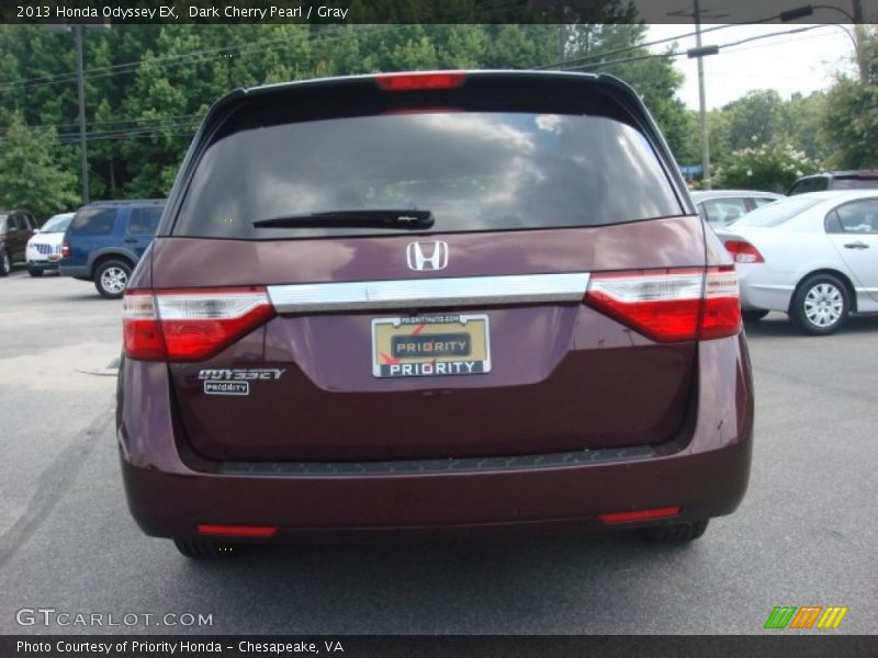 Dark Cherry Pearl / Gray 2013 Honda Odyssey EX