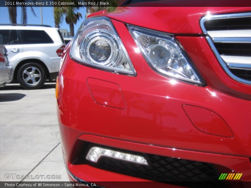 Mars Red / Black 2011 Mercedes-Benz E 350 Cabriolet