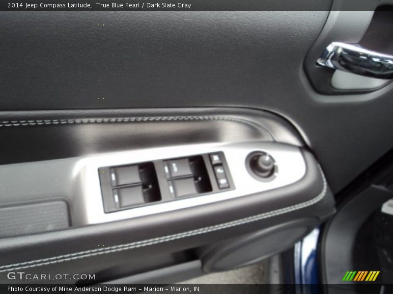 True Blue Pearl / Dark Slate Gray 2014 Jeep Compass Latitude