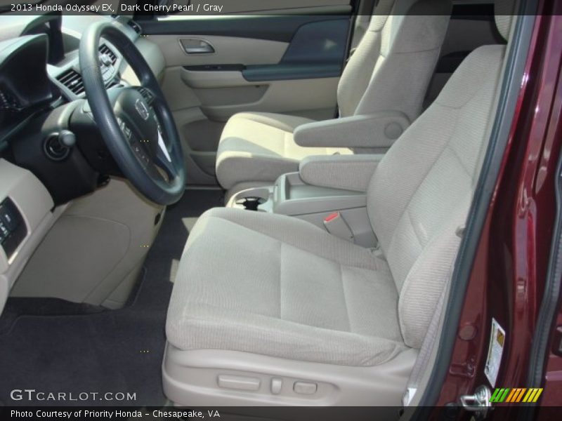 Dark Cherry Pearl / Gray 2013 Honda Odyssey EX