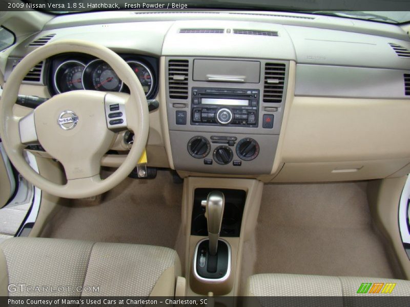 Fresh Powder / Beige 2009 Nissan Versa 1.8 SL Hatchback
