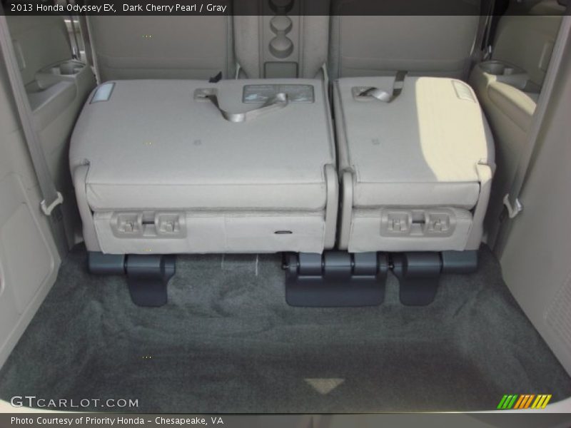 Dark Cherry Pearl / Gray 2013 Honda Odyssey EX