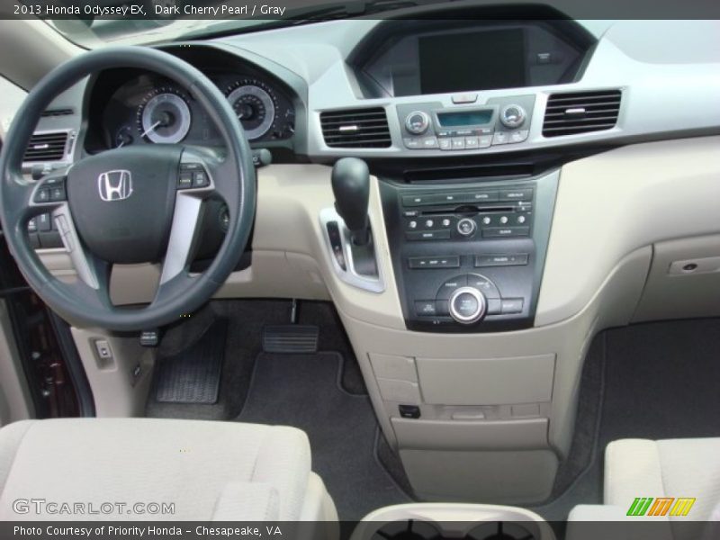 Dark Cherry Pearl / Gray 2013 Honda Odyssey EX