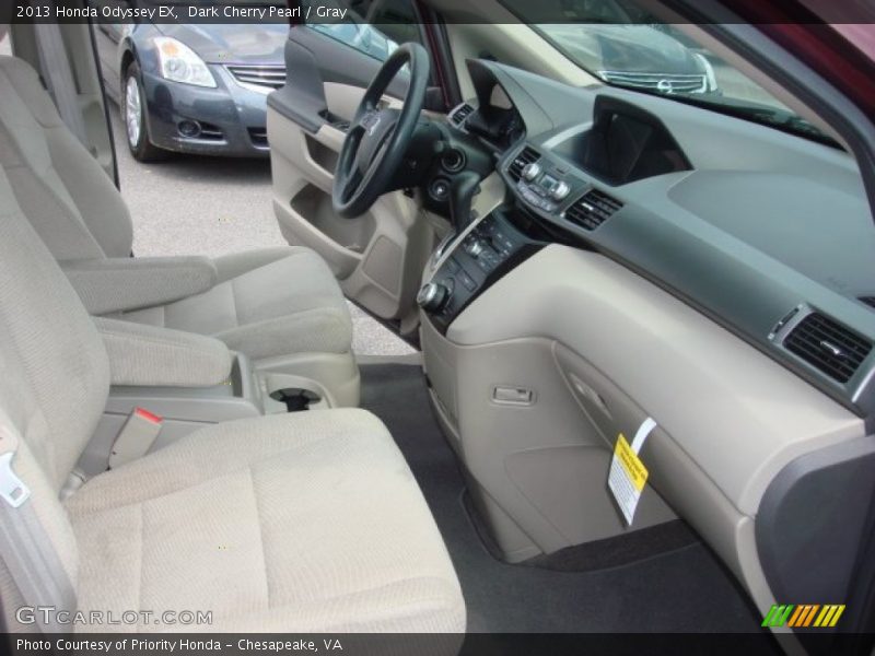 Dark Cherry Pearl / Gray 2013 Honda Odyssey EX