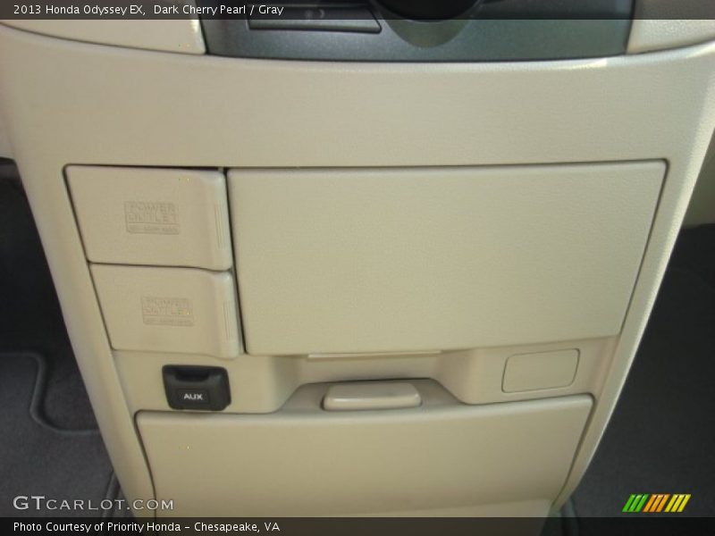 Dark Cherry Pearl / Gray 2013 Honda Odyssey EX
