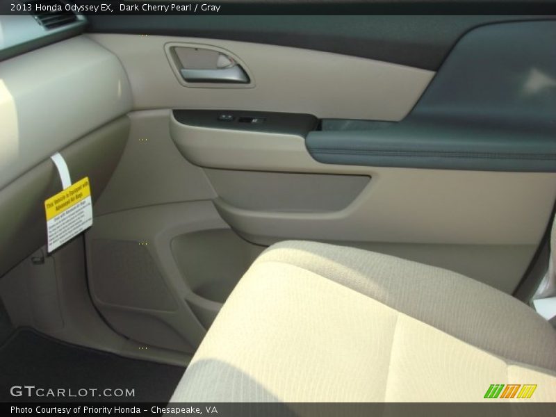 Dark Cherry Pearl / Gray 2013 Honda Odyssey EX