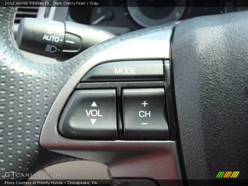 Dark Cherry Pearl / Gray 2013 Honda Odyssey EX