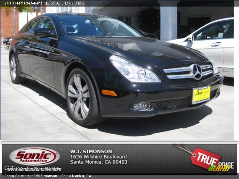 Black / Black 2010 Mercedes-Benz CLS 550