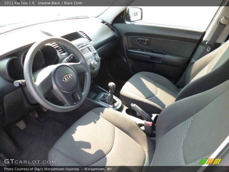 Shadow Black / Black Cloth 2011 Kia Soul 1.6