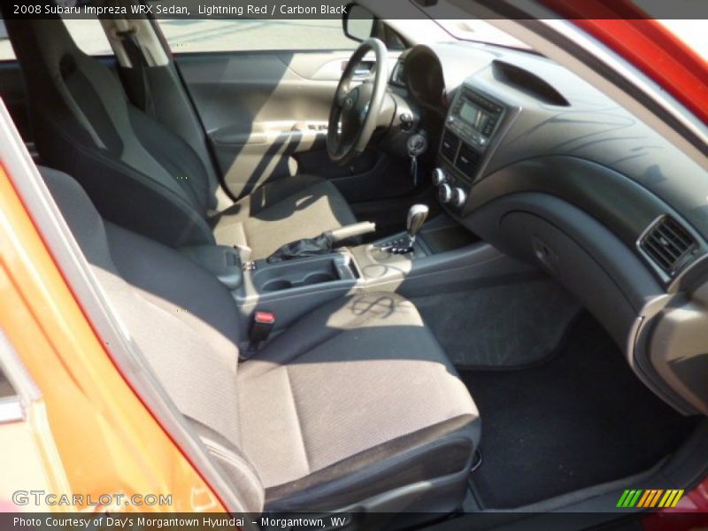 Lightning Red / Carbon Black 2008 Subaru Impreza WRX Sedan
