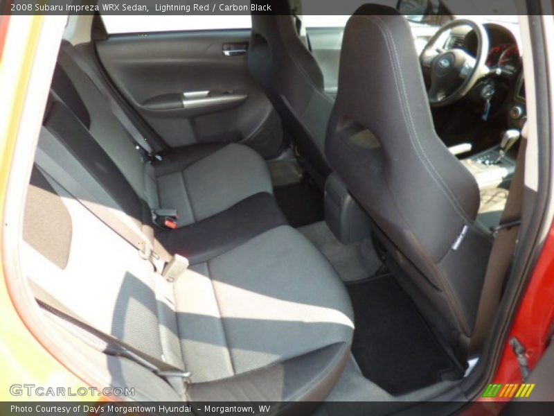 Lightning Red / Carbon Black 2008 Subaru Impreza WRX Sedan