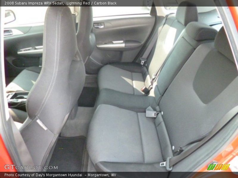 Lightning Red / Carbon Black 2008 Subaru Impreza WRX Sedan