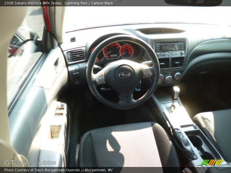 Lightning Red / Carbon Black 2008 Subaru Impreza WRX Sedan