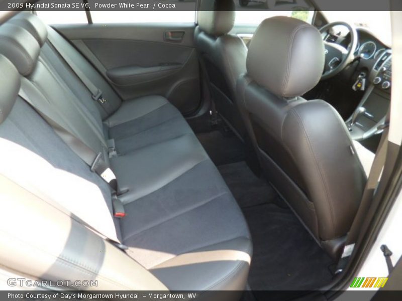 Powder White Pearl / Cocoa 2009 Hyundai Sonata SE V6