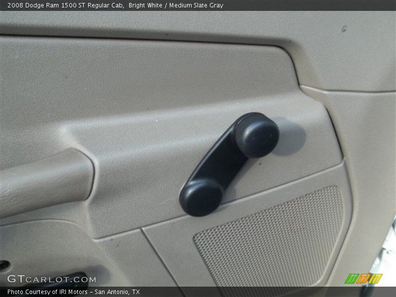Bright White / Medium Slate Gray 2008 Dodge Ram 1500 ST Regular Cab